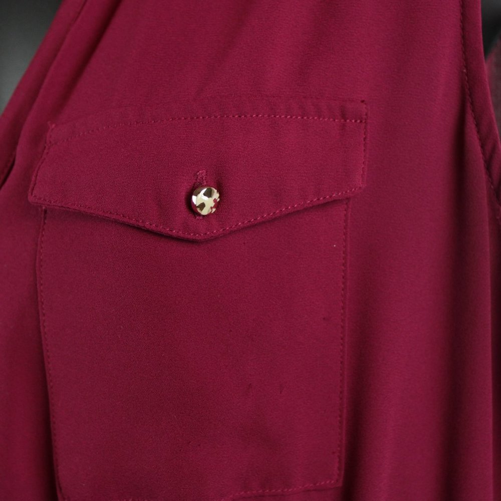 BURGUNDY CARLALITE DRESS - Picture 4 of 10